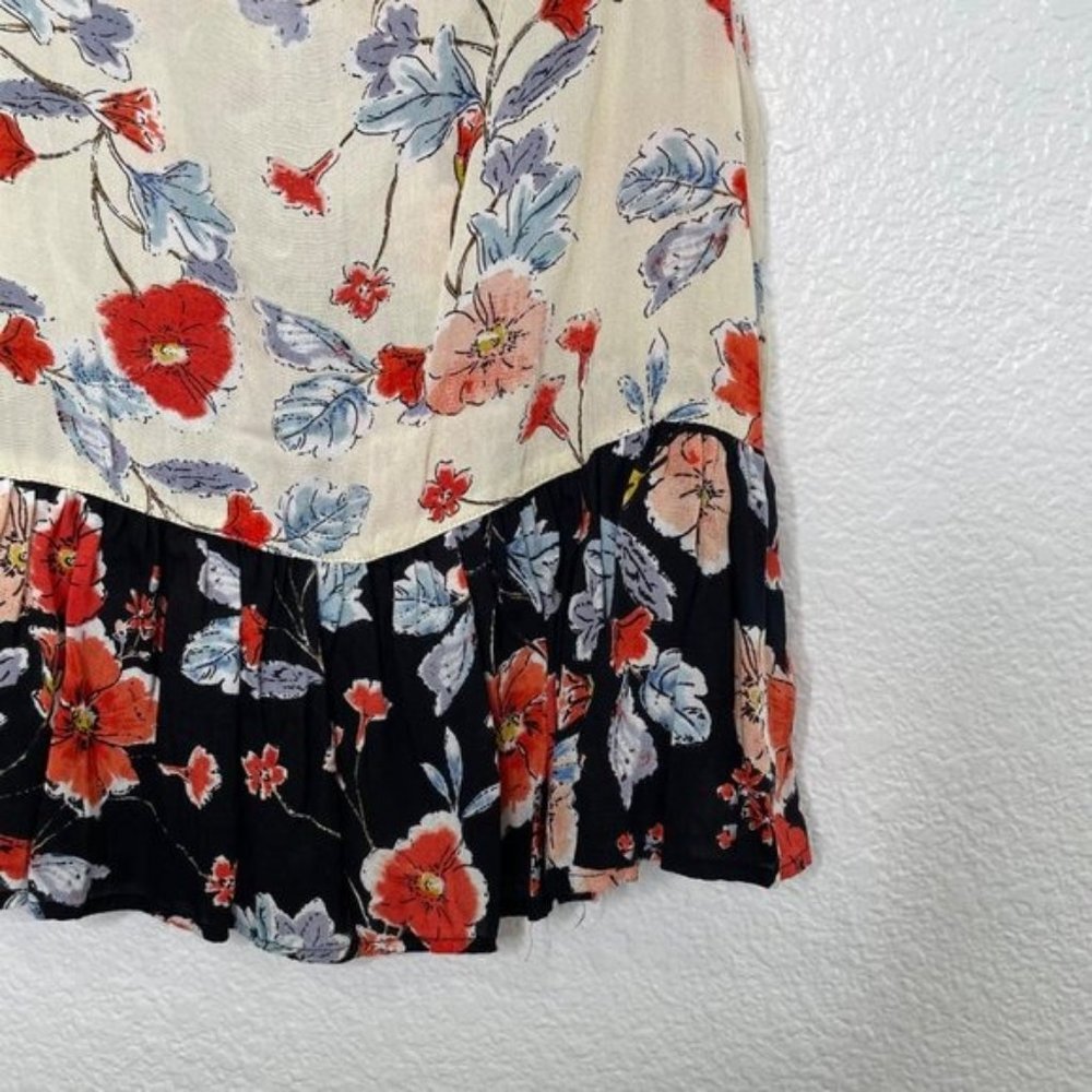 Patrons of Peace Women's Size M Floral Casual Pullover Sleeveless V-Neck Blouse - Picture 14 of 15